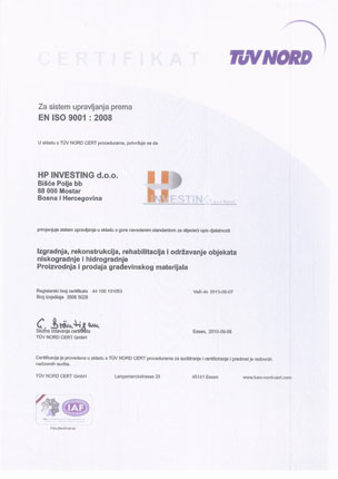 sistem upravljanja kvalitetom ISO 9001 : 2008